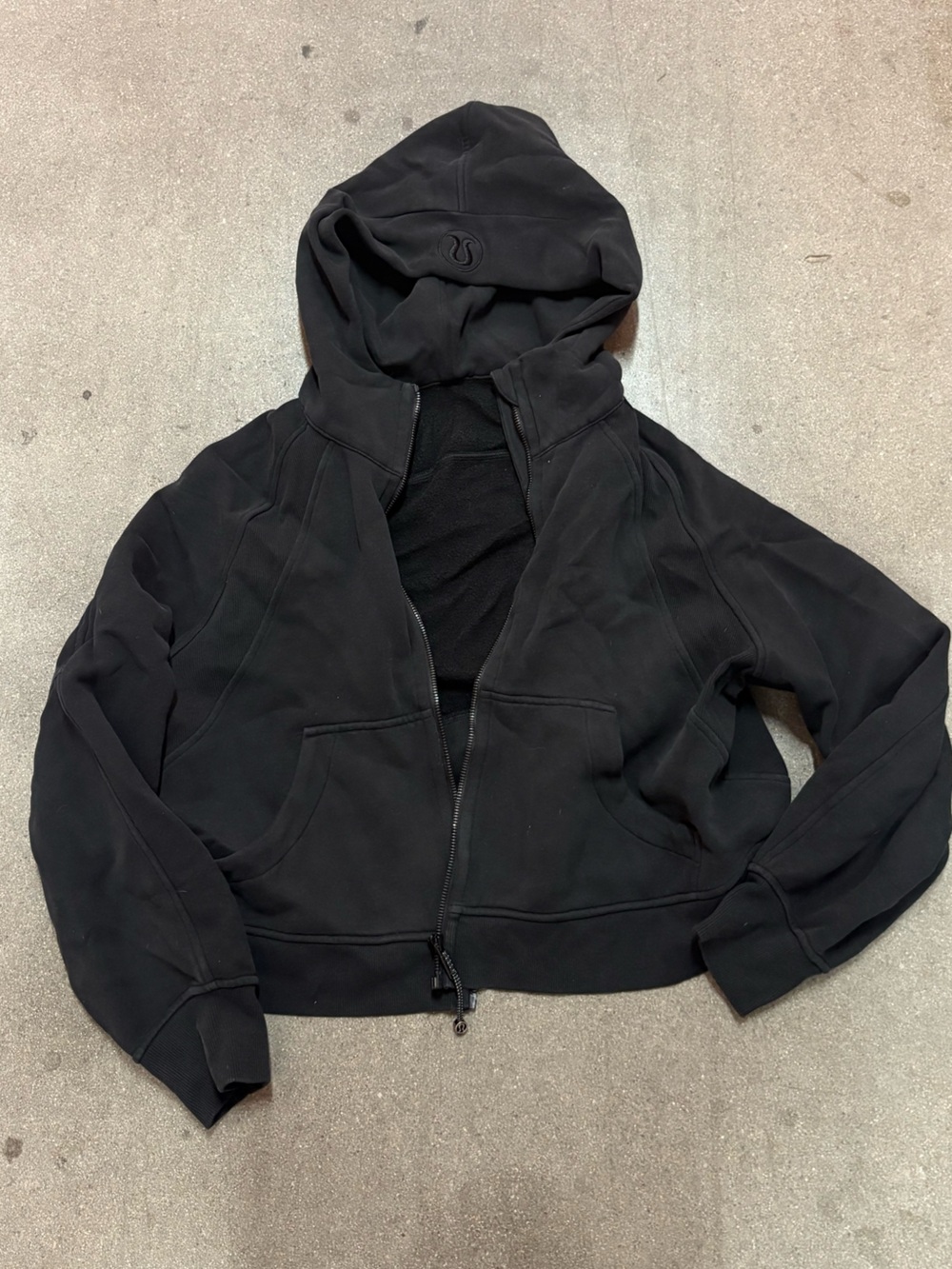 Lululemon Black Hooded Zip-Up Jacket
